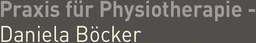Praxis für Physiotherapie - Daniela Böcker Logo