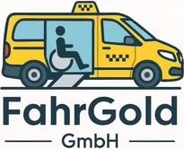 Rollstuhltaxi Nürnberg & Fahrdienst Nürnberg & Behindertentransport & Krankentransport & Großraumtaxi Nürnberg & FahrGold Logo